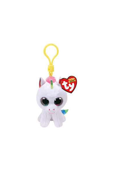 TY Beanie Boos Pixy Χνουδωτό Κλιπ Μονόκερος Με Χρώματα Λευκός 8.5εκ