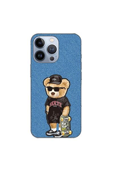 OEM Husa compatibila cu Apple iPhone 13 Pro Silicon Gel Tpu Model Bear Skate ...