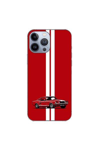 OEM Калъф, съвместим с Apple iPhone 13 Pro Max, силиконов гел TPU модел Черве...