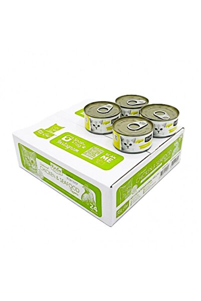 Kit Cat Chicken & Seafood Wet Cat Food in Aspic 80g (24 Pack) – Grain Free Ha...