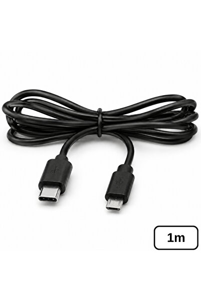 Alfais 6003 Type C To Mikro Micro USB Şarj ve Data Ara Kablosu 1 Metre