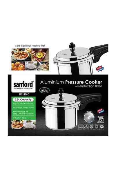 Sanford قدر ضغط ألومنيوم بقاعدة حثية 3 لتر 20 واط SF3252PC-3.0L فضي