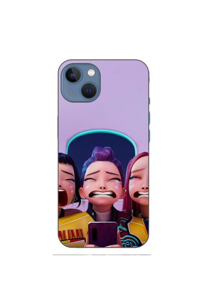 OEM Husa compatibila cu Apple iPhone 13 Silicon Gel Tpu Model KPop Demon Hunt...