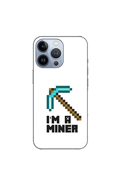 OEM Husa compatibila cu Apple iPhone 13 Pro Silicon Gel Tpu Model Minecraft M...