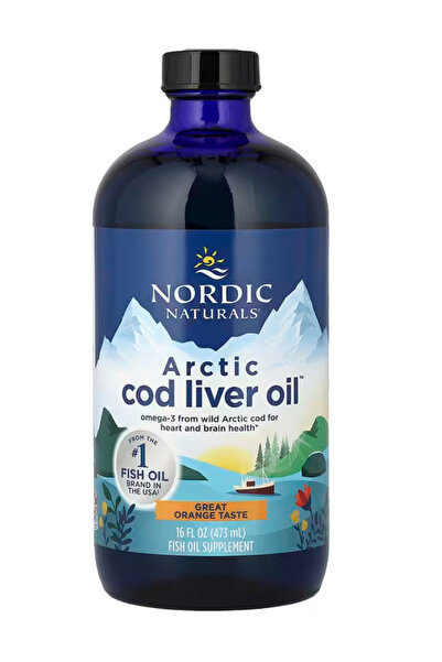 Nordic Naturals Arctic Cod Liver Oil, Orange - 16 oz - 1060 mg Total Omega-3s...