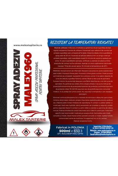 Polonia Spray adeziv pentru tapițerie, material pentru plafonul auto / orice ...