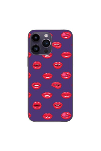 OEM Husa compatibila cu Apple iPhone 14 Pro Max Silicon Gel Tpu Model Buze Pa...