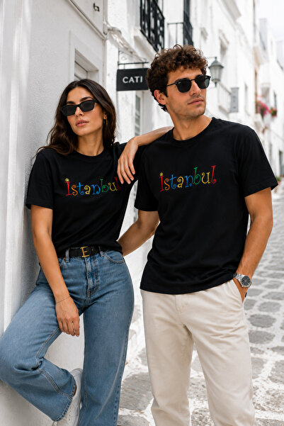 Rich Istanbul izvezena unisex majica kratkih rukava od 100% pamuka