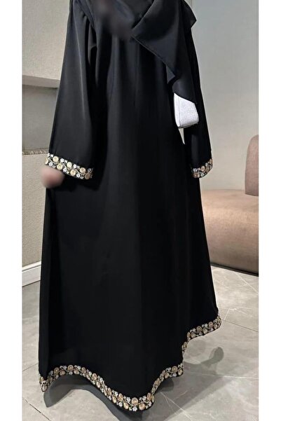 Rosana Djellaba Abaya, with Luxurious Floral Design