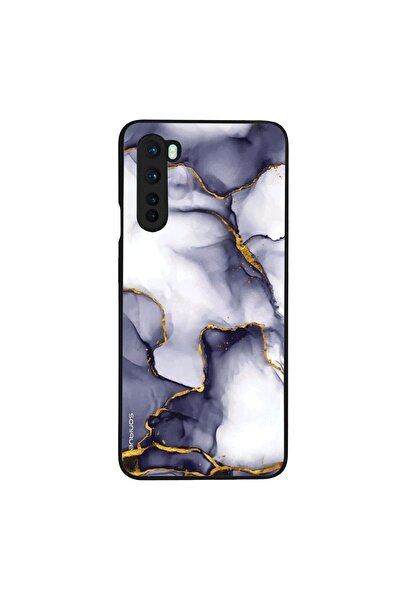 Sonique Θήκη Marble Series για OnePlus Nord Μωβ Γκρι