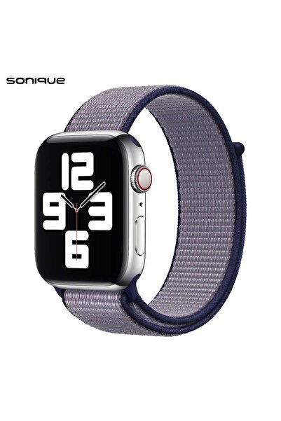 Sonique Λουράκι Official Nylon Band για Apple Watch (38/40/41MM) Μπλε Γκρι