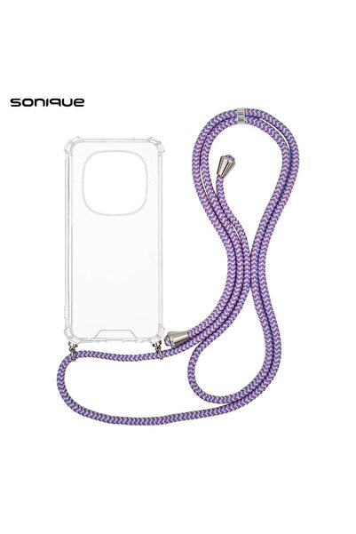 Sonique Θήκη Σιλικόνης με Κορδόνι Armor Clear Xiaomi Redmi Note 14 Pro 5G / R...