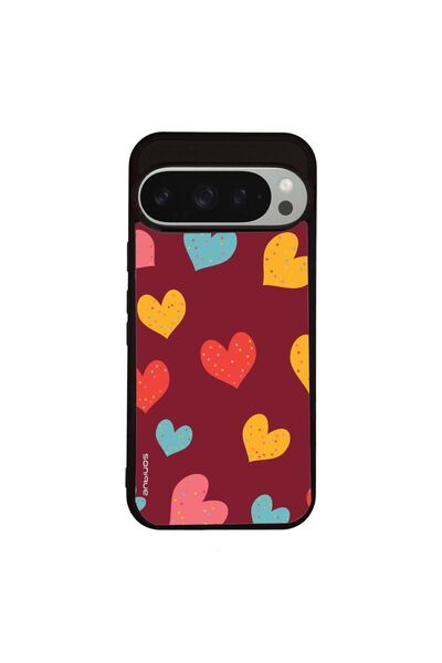Sonique Θήκη Heart Series για Google Pixel 9 Pro 5G Μπορντώ