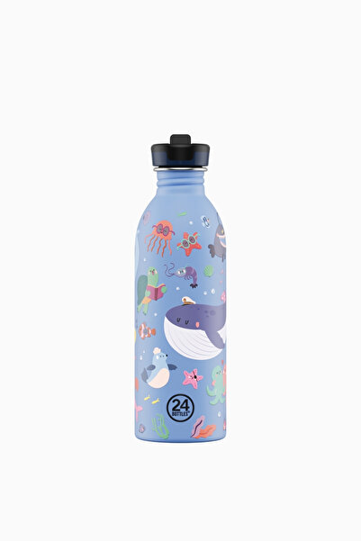 24 Bottles Kids Bottle Ocean Friends Pipetli Paslanmaz Çelik Çocuk Su Mataras...
