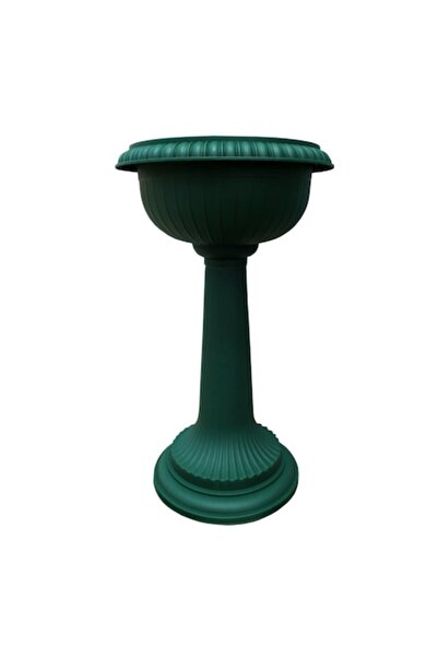 Natalia Design Ghiveci cu suport ND, înălțime 50 cm, diametru 26 cm, Verde