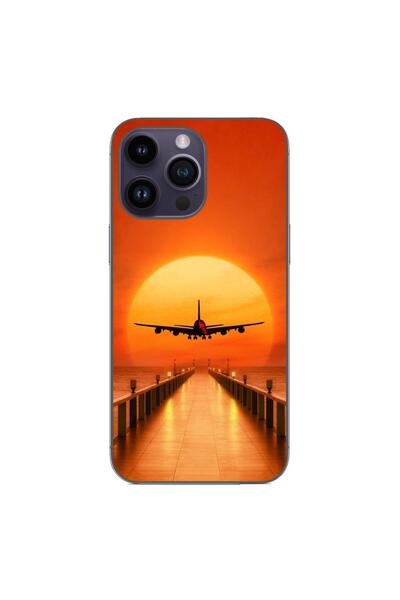 OEM Husa compatibila cu Apple iPhone 15 Pro Max Silicon Gel Tpu Model Airplan...