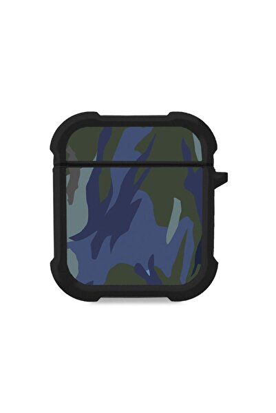 Sonique Θήκη Σιλικόνης Camouflage Army Series για AirPods 1/2 Μπλε 01