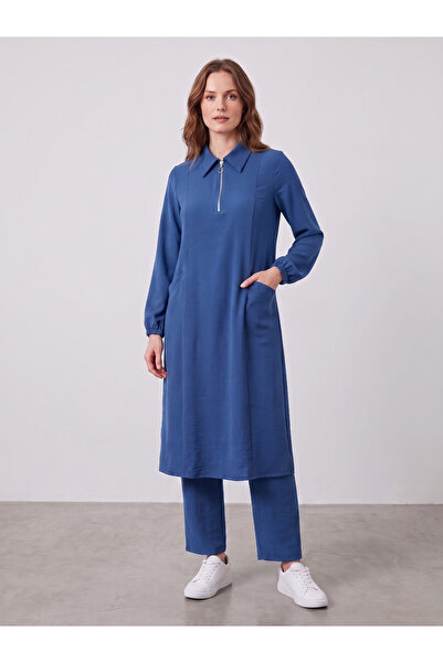 ALVİSTA Women's Shirt Collar Pocket Detailed Double Suit Set