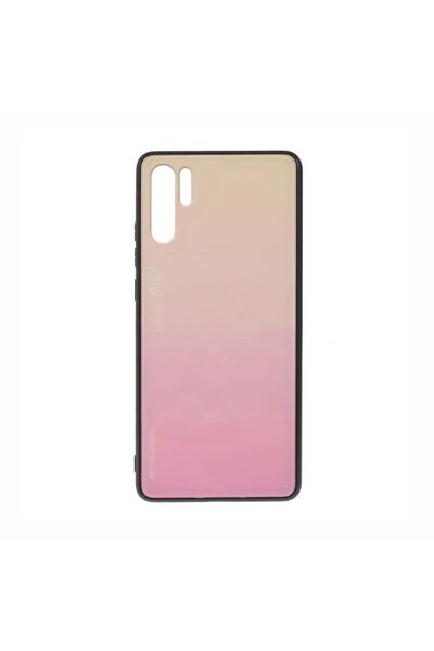 OEM Glass Case Huawei P30 Pro Κίτρινο / Ροζ