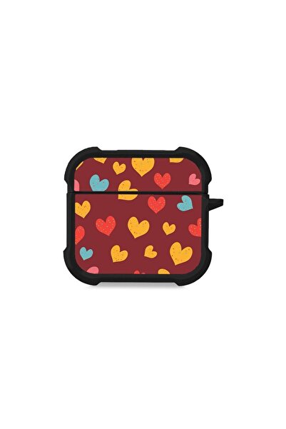 Sonique Θήκη Σιλικόνης Heart Series για AirPods 4 Μπορντώ