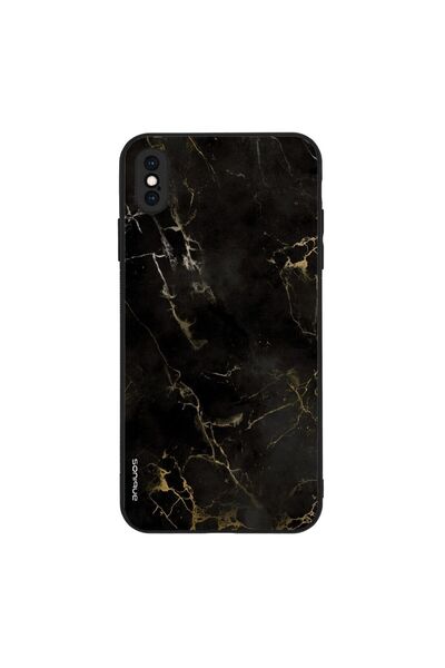 Sonique Θήκη Marble Series για Apple iPhone XS MAX Μαύρο 01