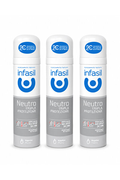 İnfasil Set 3 x Deodorant spray Neutro Tripla Protezione, eficacitate 24 de o...