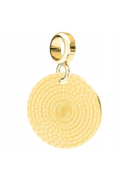 Larezo Charm, Model Rozetă Auriu, Cerc, Inaltime 26mm, Culoare Auriu, Argint ...