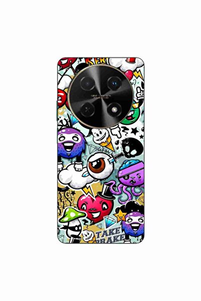 OEM Husa compatibila cu Huawei Nova 12i Silicon Gel Tpu Model Pop Art Graffiti