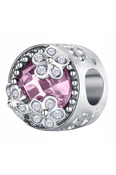 Larezo pandantiv, element decorativ, Model Bile Roz Si Zirconiu Cubic, Piatra...