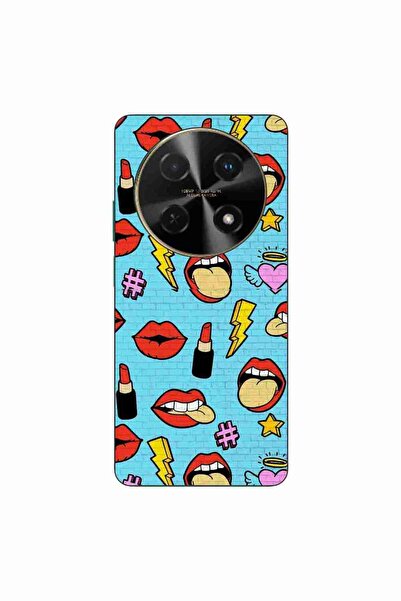 OEM Husa compatibila cu Huawei Nova 12i Silicon Gel Tpu Model Pop Art Lips