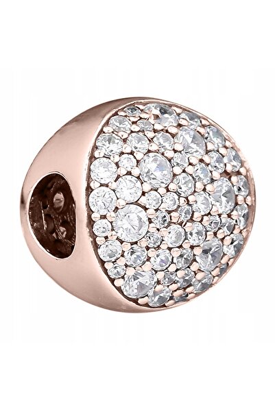 Larezo pandantiv, element decorativ, Model Cercuri Aur Roz Cu Zirconiu Cubic,...