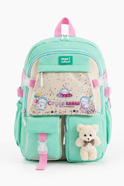 Mori School Bag Kawaii Kore Tarzı Okul Çantası Su Geçirmez Gabardin Laptop Bö...