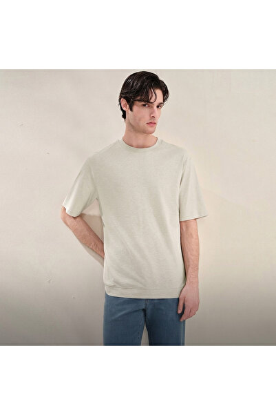 Giordano Men Regular Cotton Linen Blend Tee