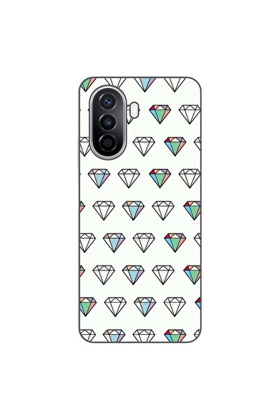 OEM Husa compatibila cu Huawei Nova Y70 Silicon Gel Tpu Model Diamonds Patter...