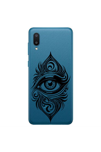 Other Samsung A02 Eye patterned drawing Transparent Silicone TPU Θήκη