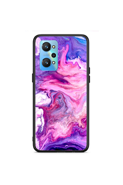 Other Realme Gt Neo 2 Marble art Black Glossy Θήκη