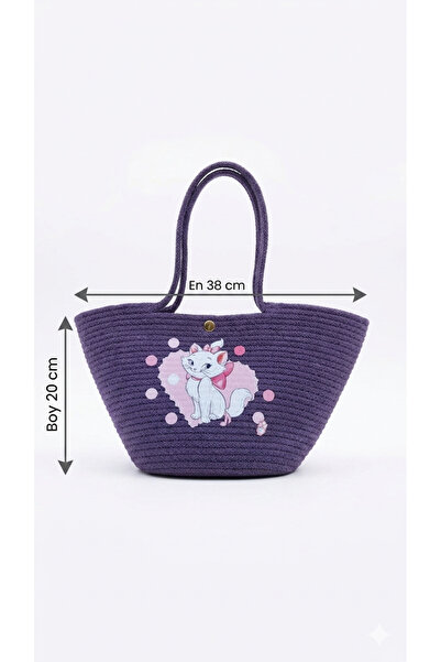 Dugka Atölye Children's Beach Bag / Girls' Beach Bag (38*20 cm)
