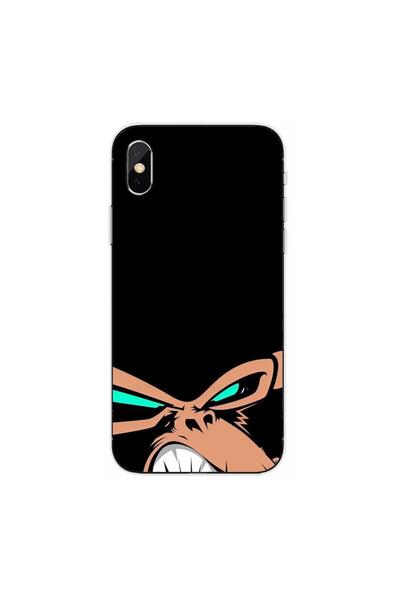 OEM Husa compatibila cu Apple iPhone XS Max Silicon Gel Tpu Model Angry Monkey