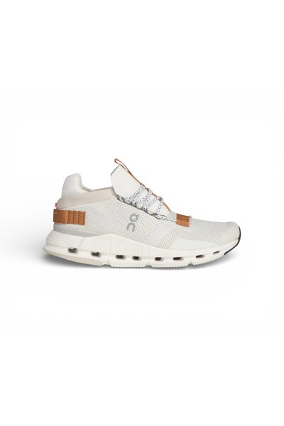 Generic Men's Cloud-Sole Lightweight Running Shoes - White and Brown