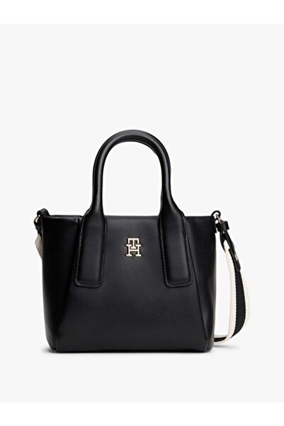 Tommy Hilfiger ESSENTIAL SİYAH KADIN MINI TOTE ÇANTA