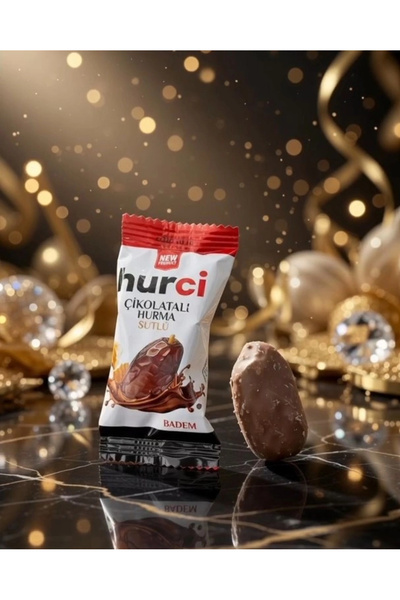 MIDYATGOKALP HURCİ SÜTLÜ ÇİKOLATA KAPLI BADEMLİ HURMA 1000 GR