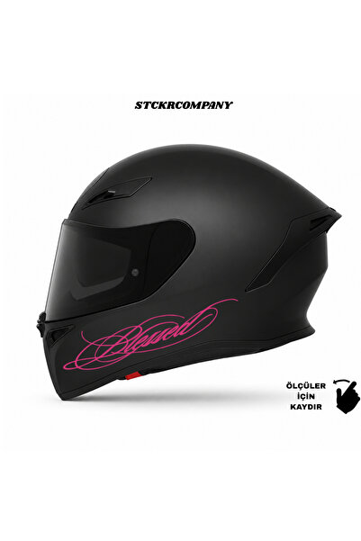 STCKRCO Blessed Yazı Sticker | Blessed Kask Stickerı | Kask & Grenaj Uyumlu P...