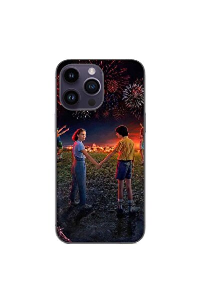OEM Husa compatibila cu Apple iPhone 15 Pro Max Silicon Gel Tpu Model Strange...