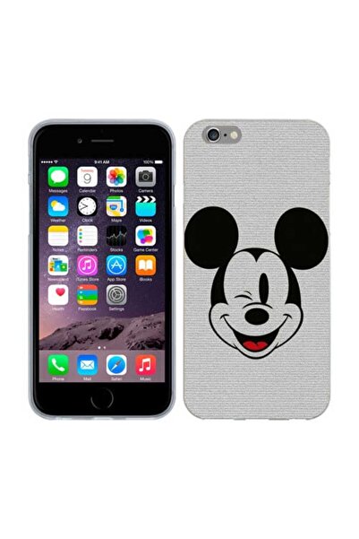 OEM Husa compatibila cu Apple iPhone 6S, iPhone 6 Silicon Gel Tpu Model Mickey