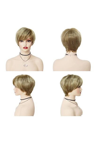 animis beauty Short Ash Blonde Wig , synthetic fiber , straight hair