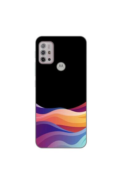 OEM Husa compatibila cu Motorola Moto G10, G30 Silicon Gel Tpu Model Neon Waves