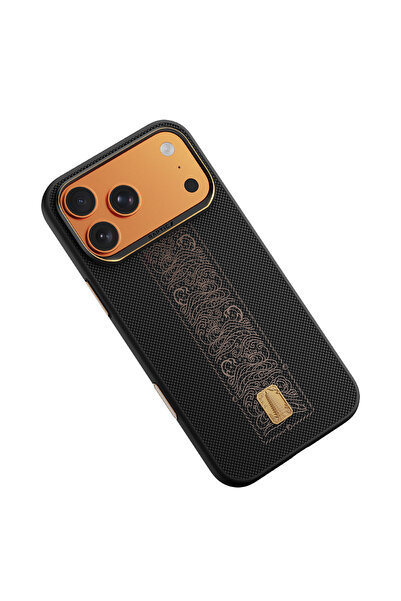 Raptic iPhone 17 Pro Max Uyumlu Kılıf M-safe Şarj Özellikli Aramid Dual Rise Serisi Kapak Siyah