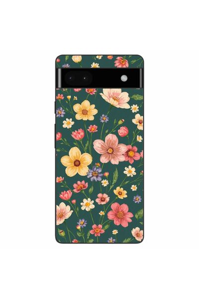 OEM Case compatible with Google Pixel 6A Silicone Gel Tpu Pattern Vintage Spr...