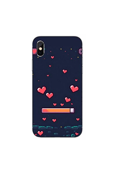 OEM Husa compatibila cu Apple iPhone XS Max Silicon Gel Tpu Model Pixelated H...