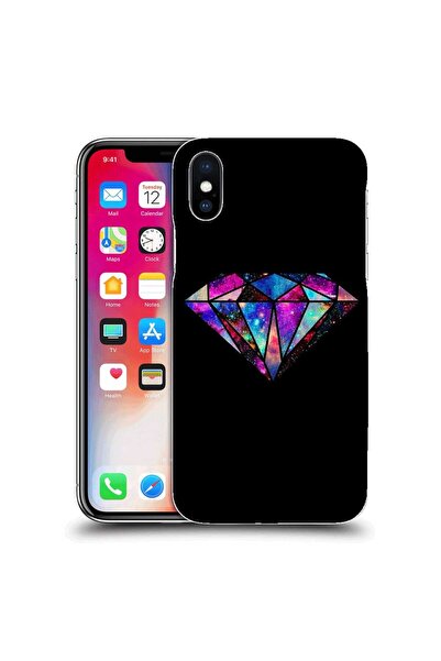 OEM Husa compatibila cu Apple iPhone XS Silicon Gel Tpu Model Diamond Black